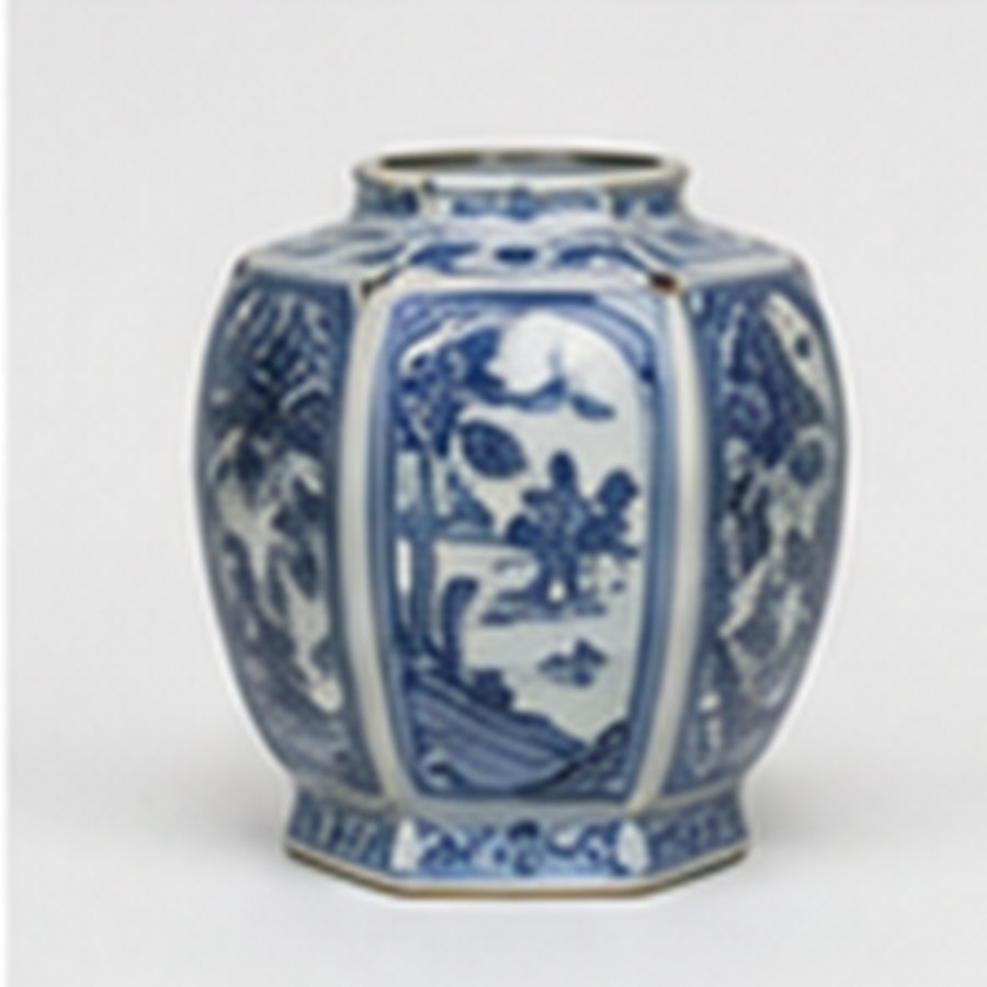 旧藏青花瓷瓶 · 包浆自然